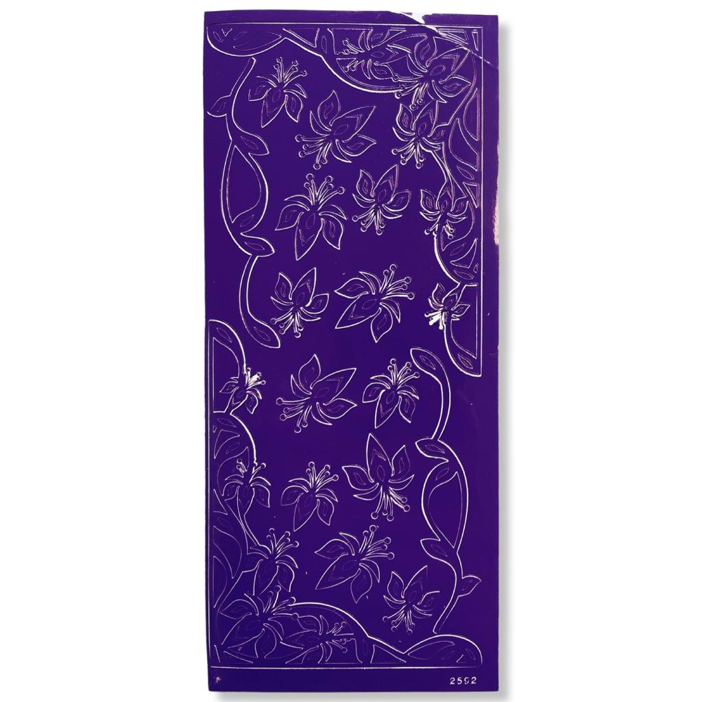 Peel-off Stickervel Paars Takjes Peel-off Stickervel Paars Takjes