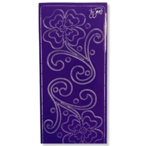 Peel-off Stickervel Paars Bloemen