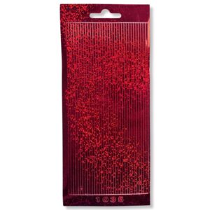 Peel-off Stickervel Rood Randjes Recht
