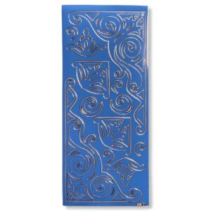 Peel-off Stickervel Blauw Hoekjes