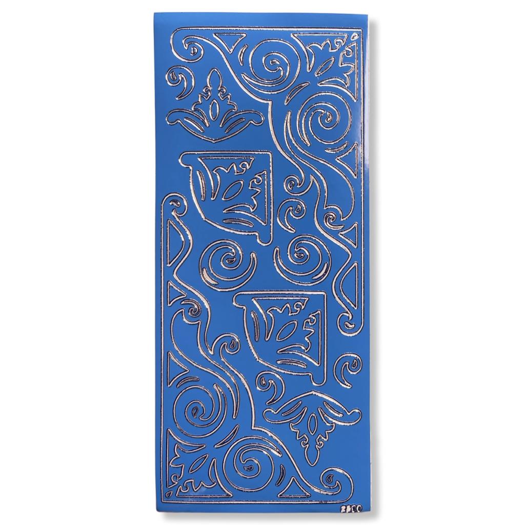 Peel-off Stickervel Blauw Hoekjes Peel-off Stickervel Blauw Hoekjes