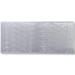 Peel-off Stickervel Zilver Frohe Weihnachten