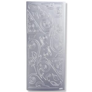 Peel-off Stickervel Zilver Hoekjes