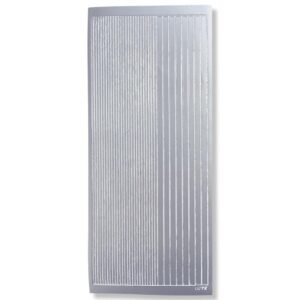 Peel-off Stickervel Zilver Randjes