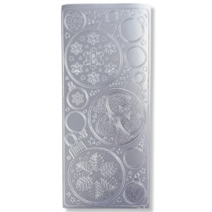 Peel-off Stickervel Zilver Kerstballen