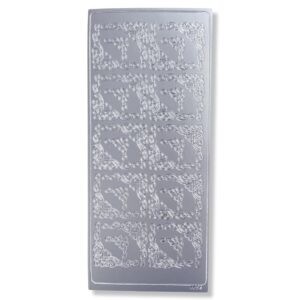 Peel-off Stickervel Zilver Hoekjes