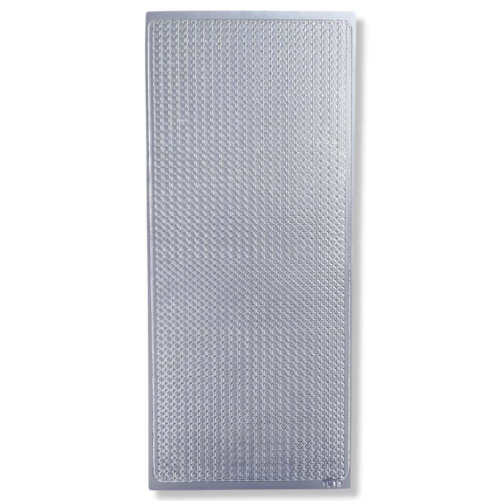 Peel-off Stickervel Zilver Randjes Peel-off Stickervel Zilver Randjes