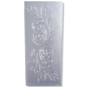 Peel-off Stickervel Zilver Bloemen