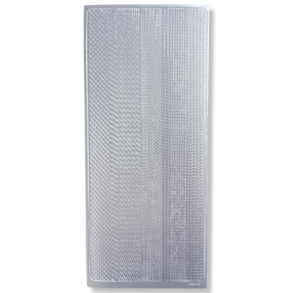 Peel-off Stickervel Zilver Randjes Peel-off Stickervel Zilver Randjes