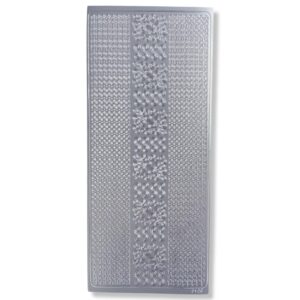 Peel-off Stickervel Zilver Randjes