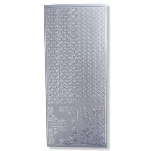 Peel-off Stickervel Zilver Randjes en Hoekjes