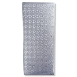 Peel-off Stickervel Zilver Randjes