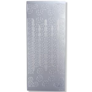 Peel-off Stickervel Zilver Randjes en Hoekjes