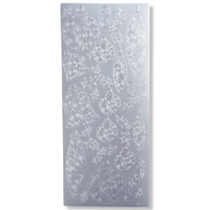 Peel-off Stickervel Zilver Kerstfiguren