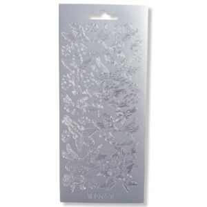 Peel-off Stickervel Zilver Kerstfiguren
