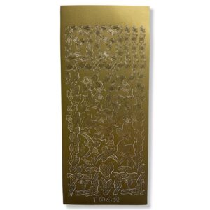 Peel-off stickervel Goud Randjes