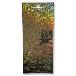 Peel-off stickervel Goud Champagne