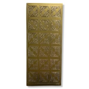 Peel-off stickervel Goud Hoekjes