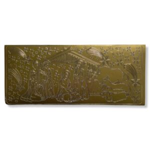 Peel-off stickervel Goud Kerststal