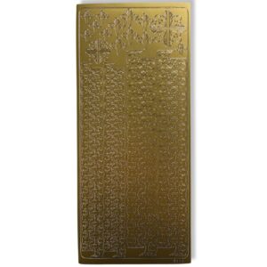 Peel-off stickervel Goud Randjes
