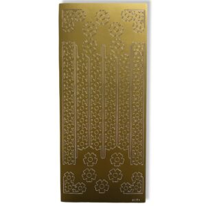 Peel-off stickervel Goud Randjes