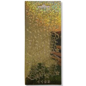Peel-off stickervel Goud Kerstballen