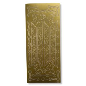 Peel-off stickervel Goud Randjes