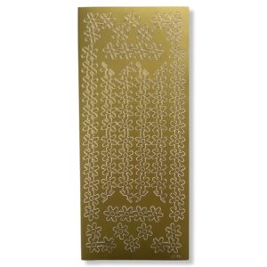 Peel-off stickervel Goud Randjes