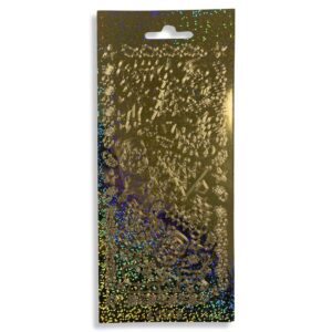 Peel-off stickervel Goud Kerstfiguren
