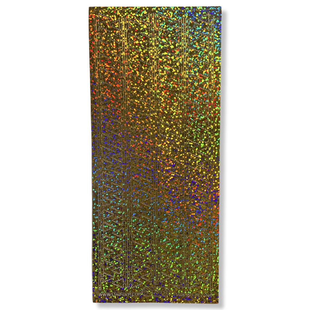 Peel-off stickervel Goud Kerstfiguren Peel-off stickervel Goud Kerstfiguren