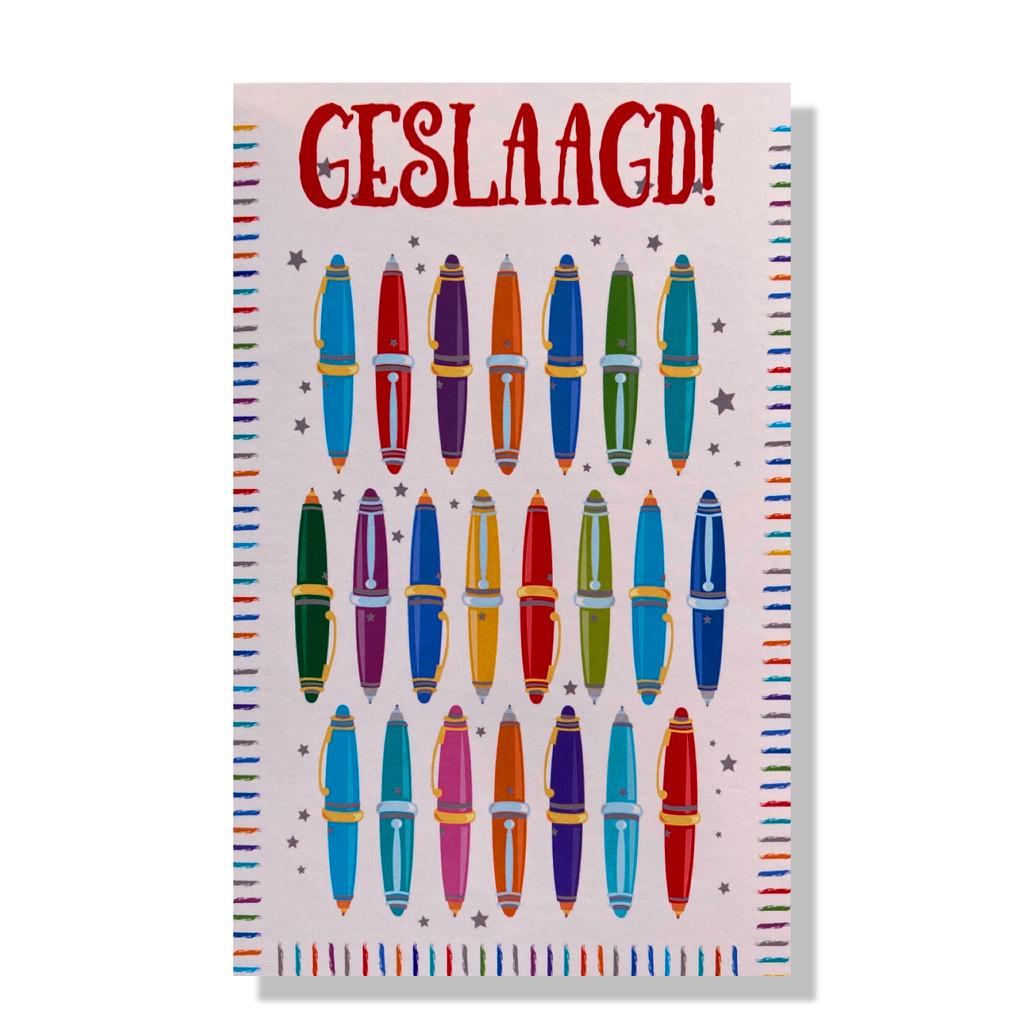 Geslaagd Wenskaart Geslaagd Wenskaart