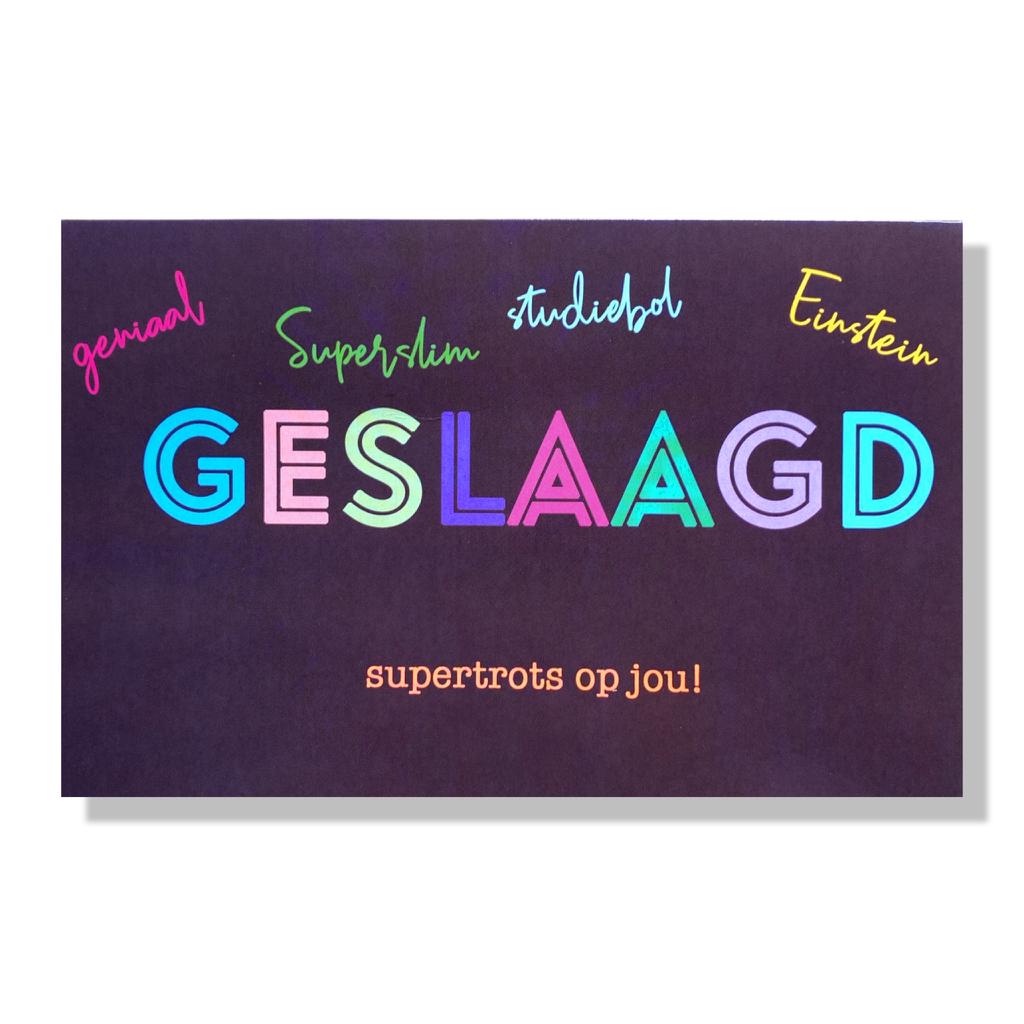 Geslaagd Wenskaart Geslaagd Wenskaart