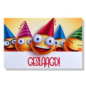 Geslaagd Wenskaart