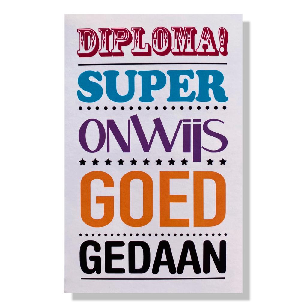Geslaagd Wenskaart Geslaagd Wenskaart