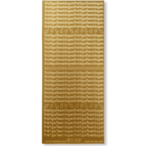 Stickervel Goud Prettige Feestdagen