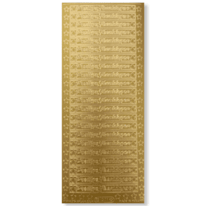 Stickervel Goud Prettige Feestdagen