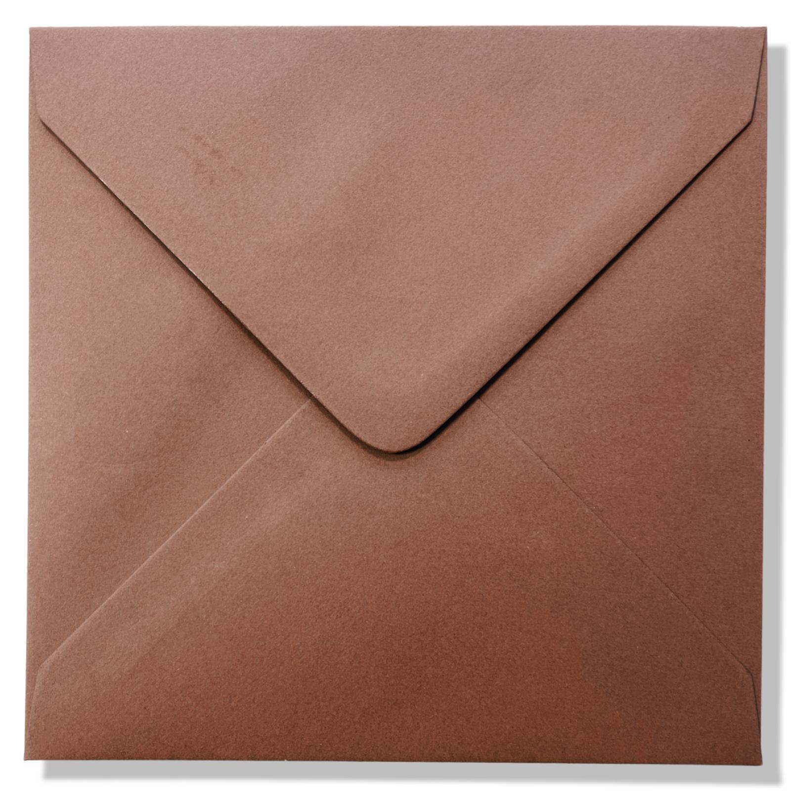 Vierkante enveloppen bruin Vierkante enveloppen bruin