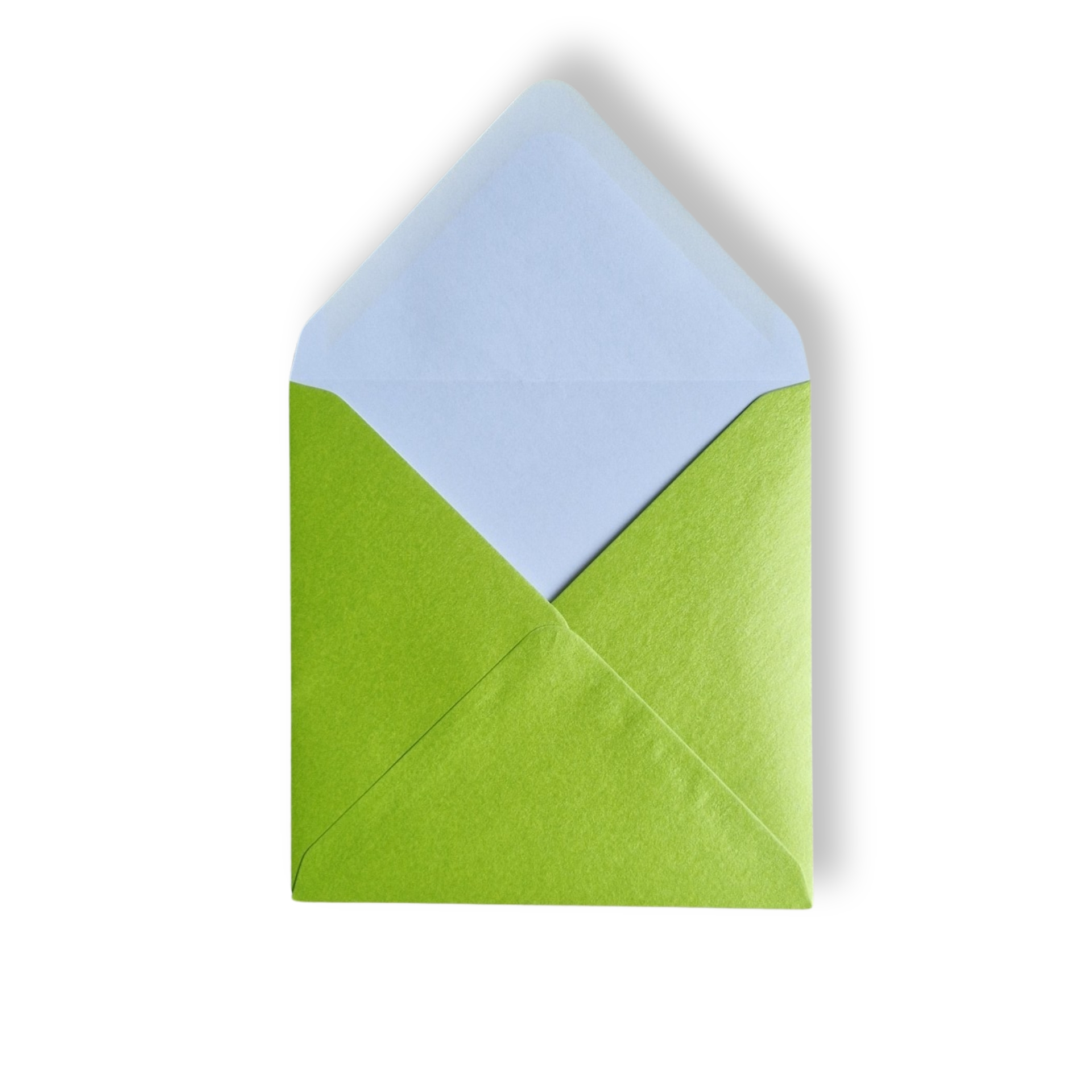 14x14 chartreuse binnen Luxe Metallic envelop