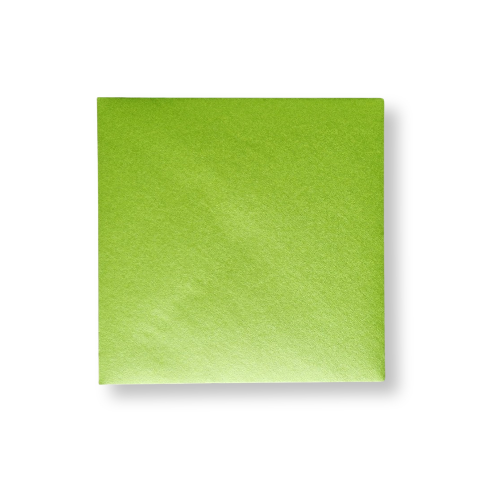 14x14 chartreuse voor Luxe Metallic envelop