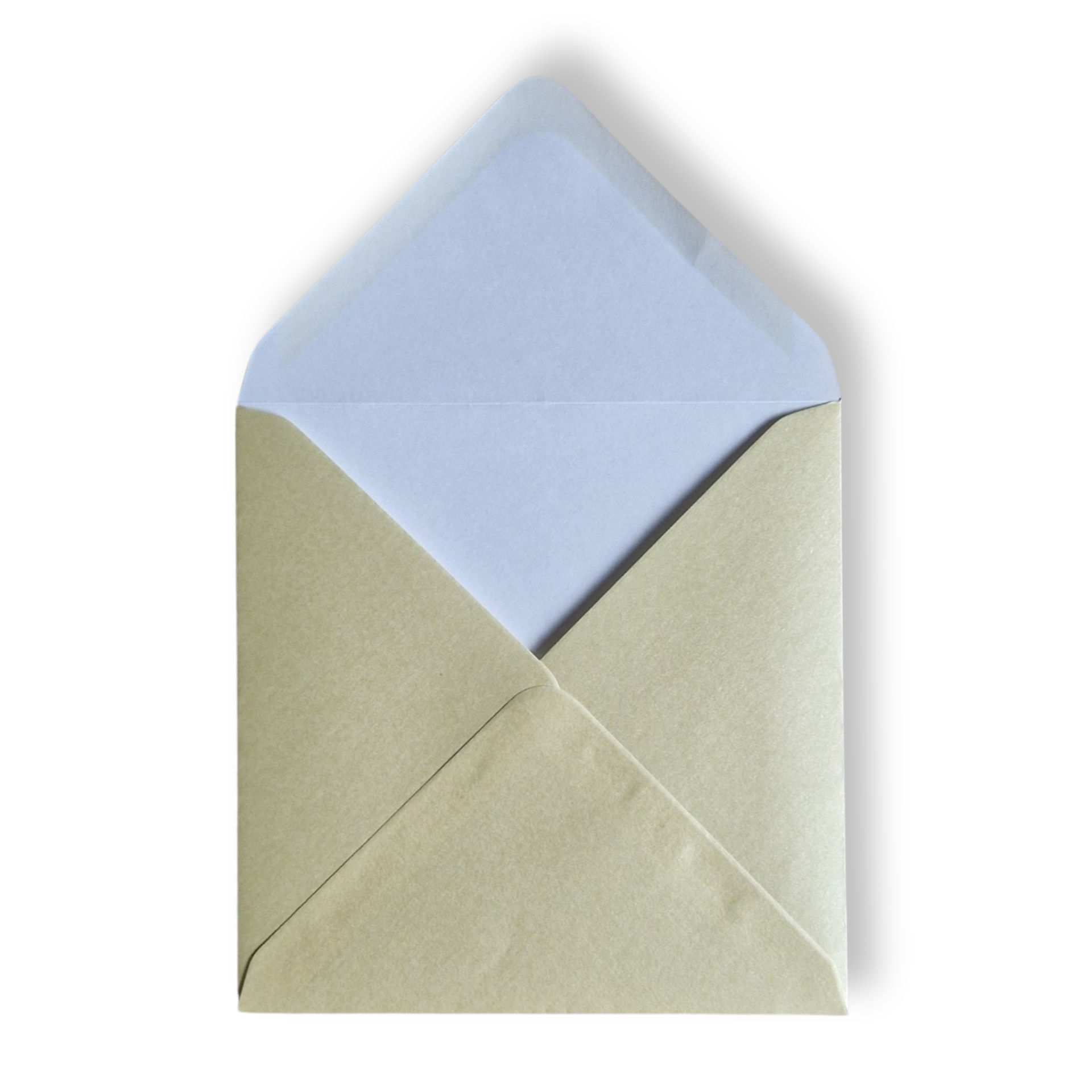 14x14 ivory binnen Metallic envelop
