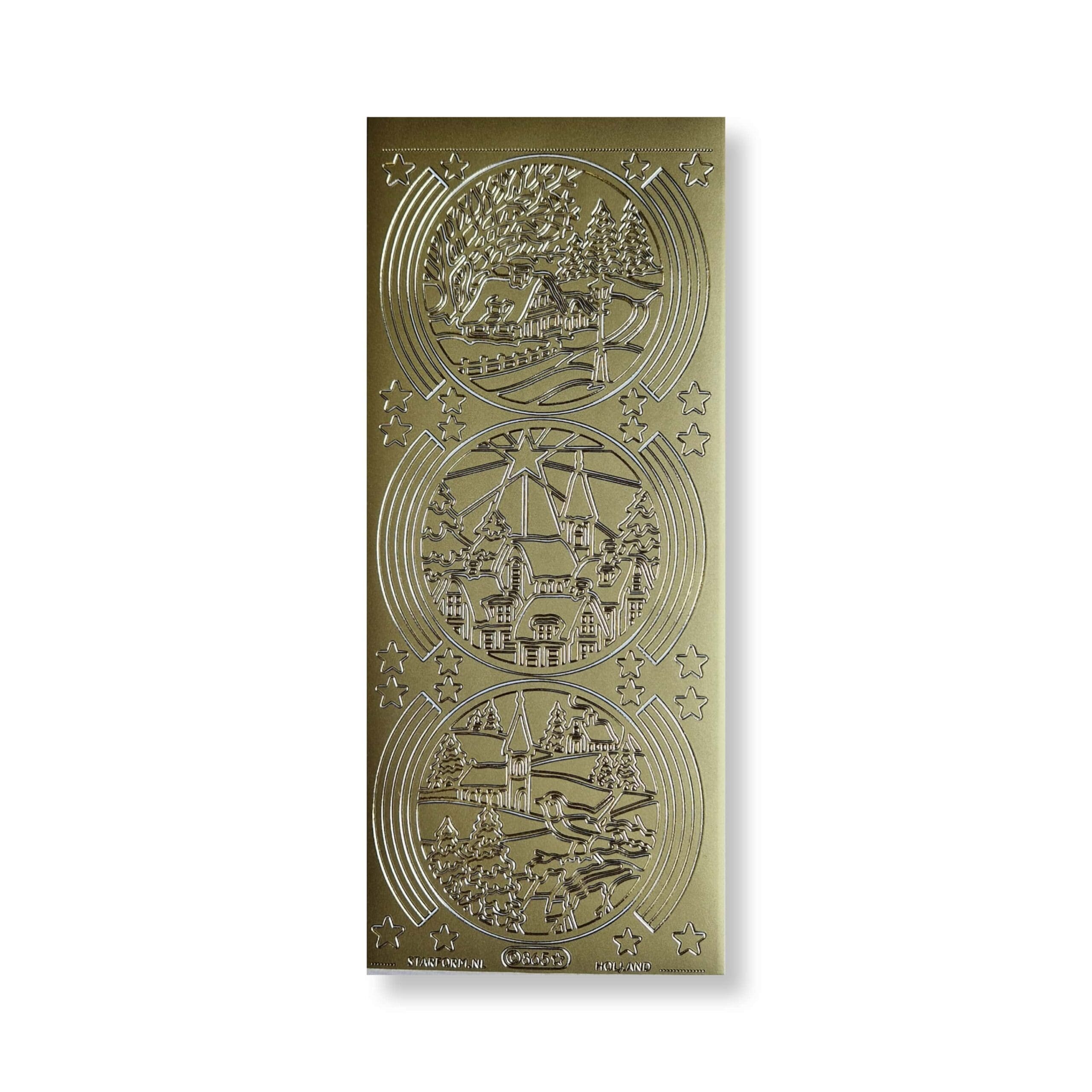 ST-gold-078 Stickervel