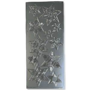 Peel-Off Stickervel Zilver Sterren