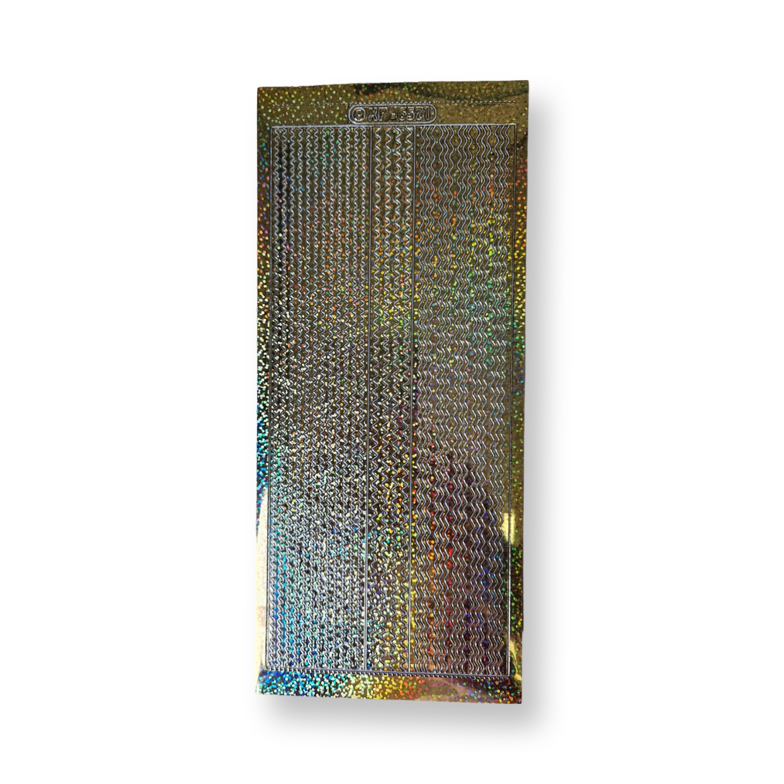 ST-gold-085 peel-off stickervel golvend