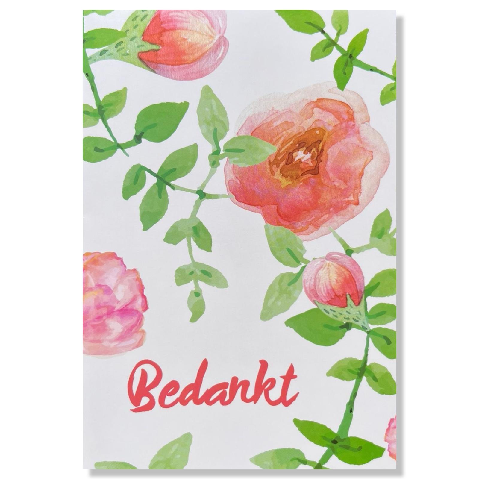 Bedankt wenskaart Bedankt wenskaart