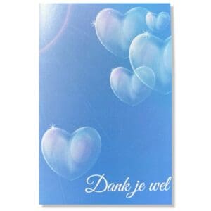 Bedankt wenskaart
