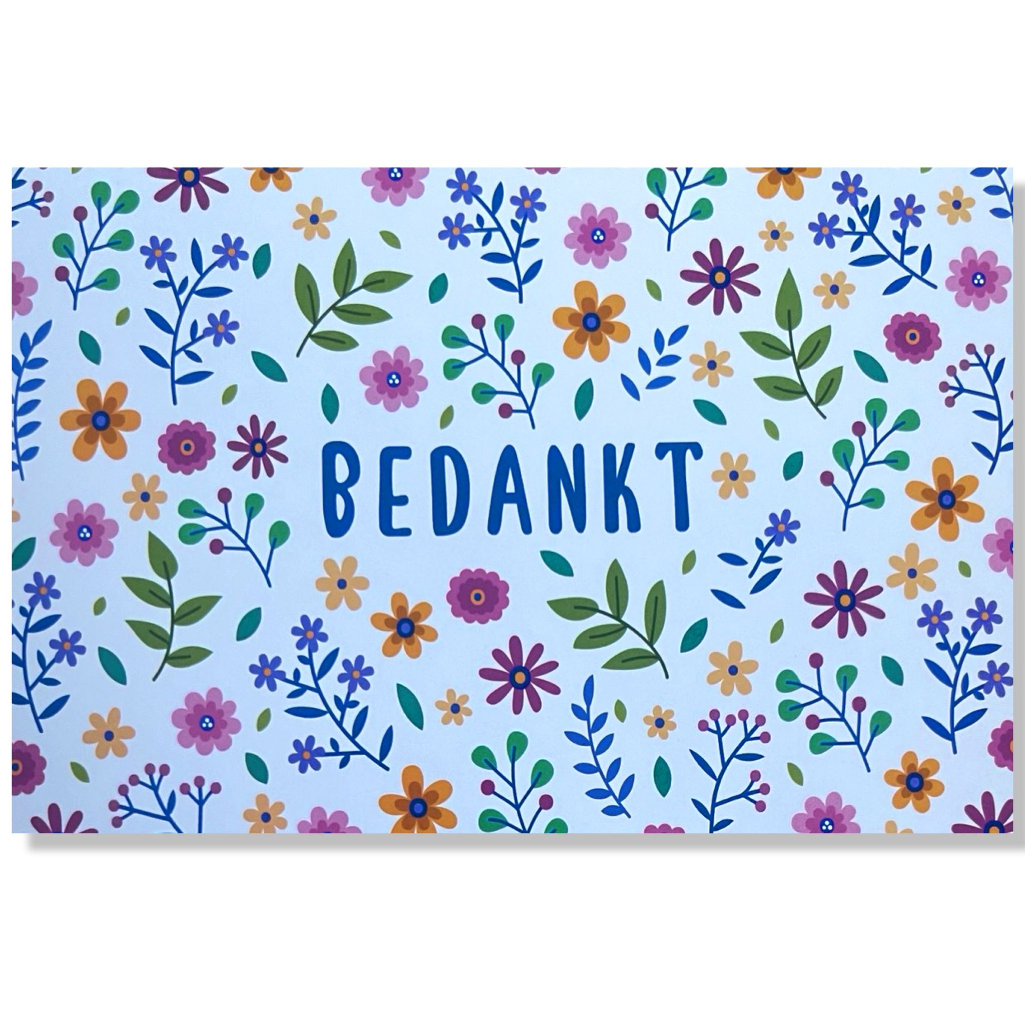 Bedankt wenskaart Bedankt wenskaart