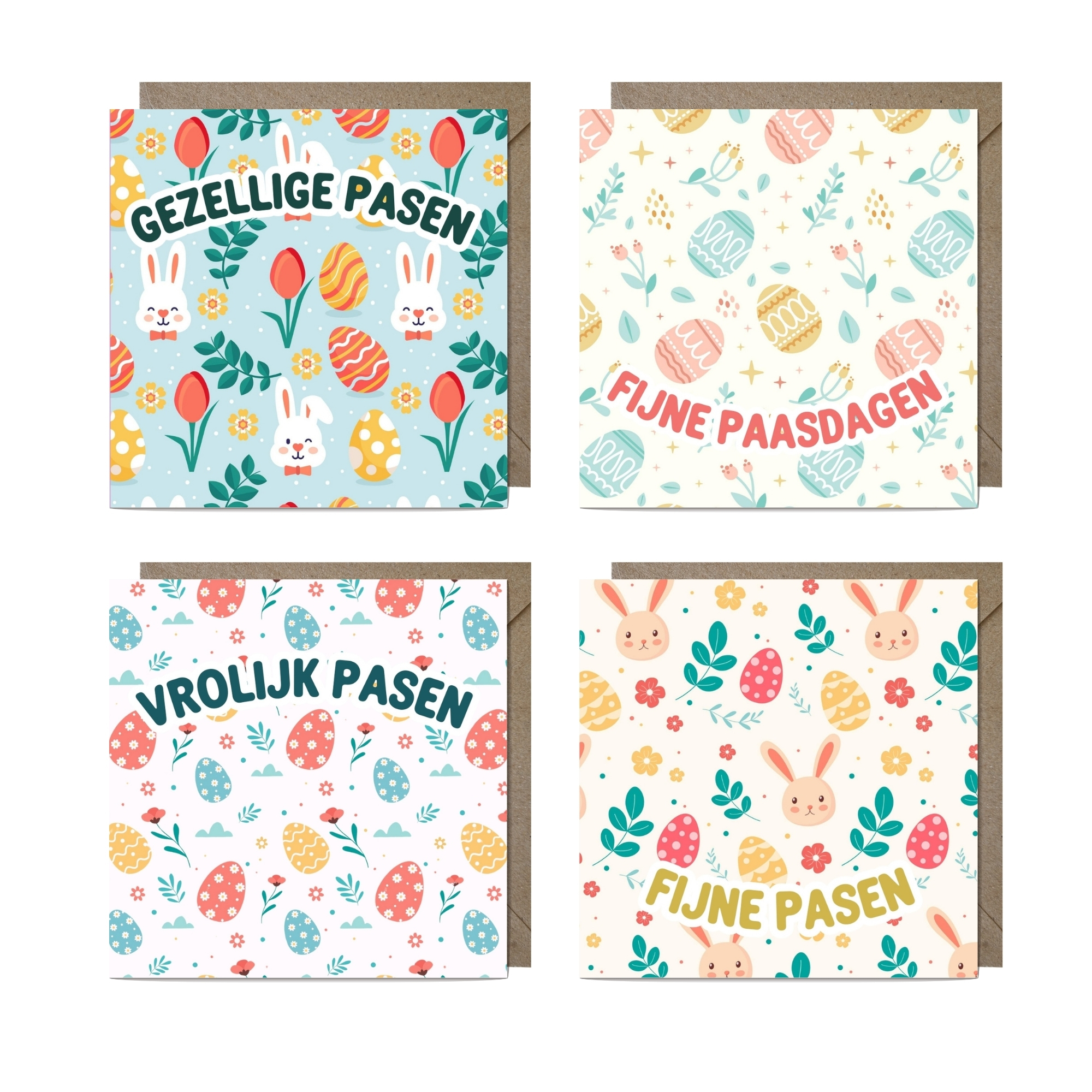 VP - pastel Set vrolijk pasen pastel