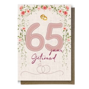 65 Jaar Getrouwd Wenskaart