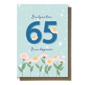 65 jaar getrouwd wenskaart