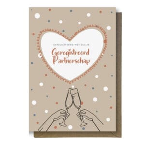 Geregistreerd Partnerschap Wenskaart
